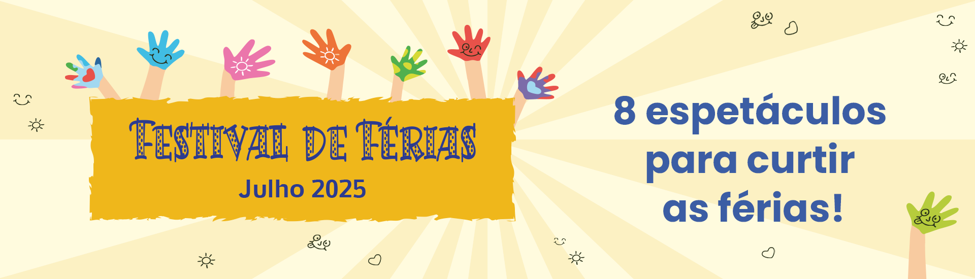 Banner Espetáculo Festival de Férias capa